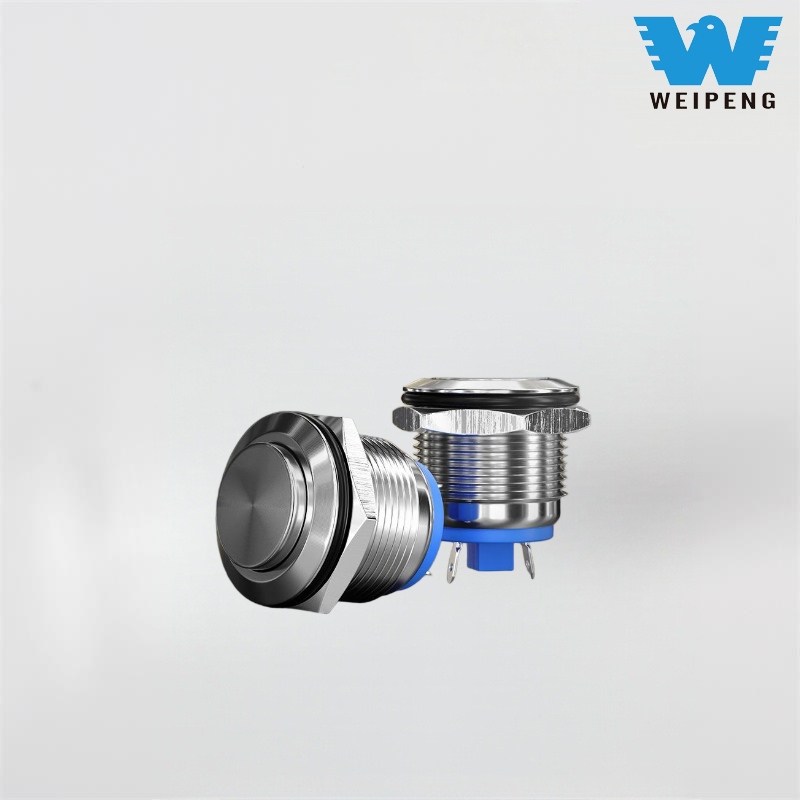 Suis Butang Tekan Logam Mula Mesin 16/19mm