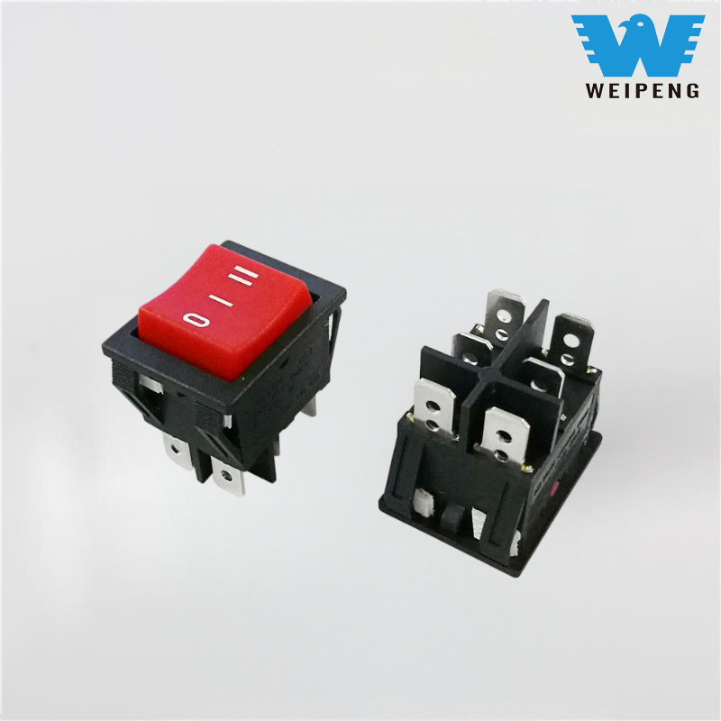 6-pin 3-kedudukan Red Reset Power Switch