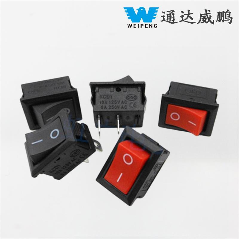 Suis Rocker Merah/Hitam Berbentuk Bot 2-Pin