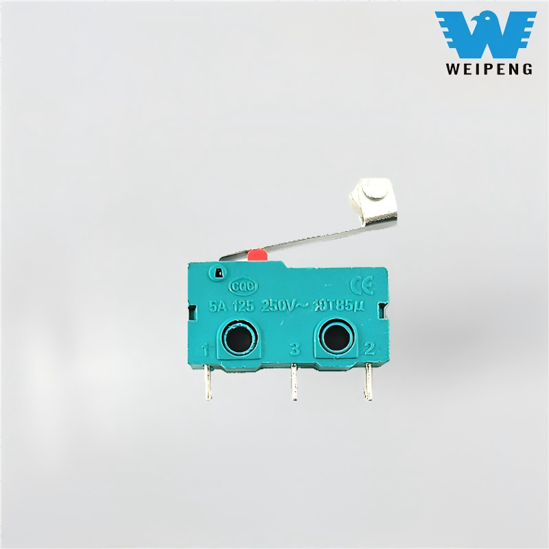 Butang kenalan 5a/125v 250v mengendalikan lurus tiga pin bising mikro suis