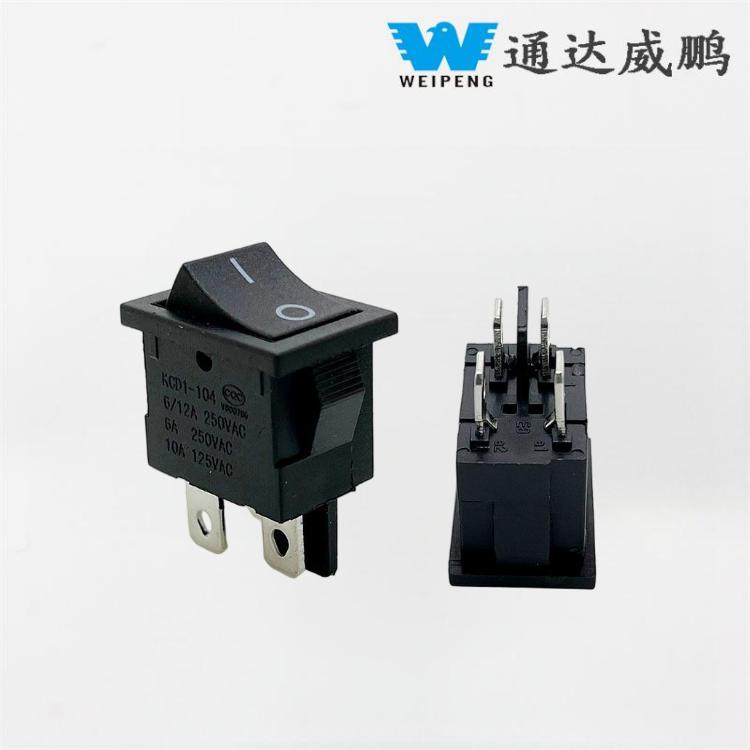Suis Jenis Bot Kcd1 4-Pin 2-Kedudukan 15*21 Suis Rocker